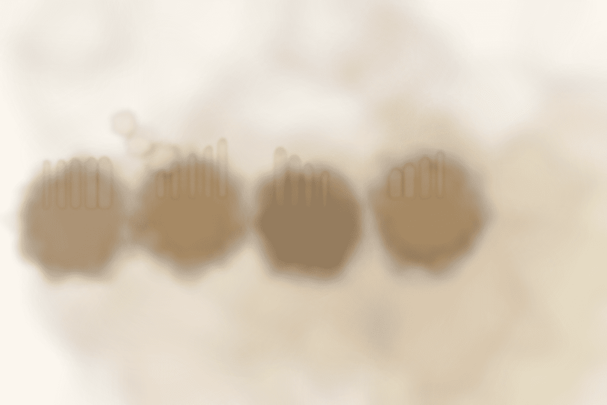 Watercolor illustration of the four Montessori Knobbed Cylinder blocks with cylinders of varying heights and diameters
