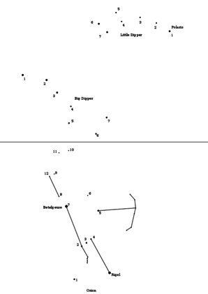 Astronomy Constellation Connect-the-Dots 2 — free Montessori astronomy printout