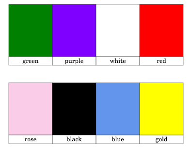 Church window colors